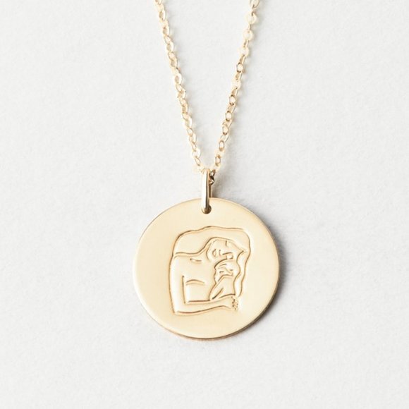 Free People Jewelry - “Motherhood” Minimalist Family/Babyshower Necklace